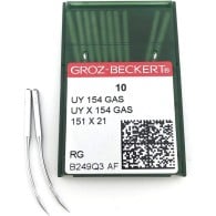 Groz Beckert UY154GAS curved overlock machine needle size 100/16